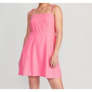 NWT Old Navy Fit & Flare Tie-Shoulder Mini Cami Dress Size XL